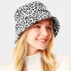 Fashnzfab Leopard Patterned Bucket Hat In White