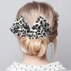 Fashnzfab Leopard Patterned Deft Bun Maker Hairband In Black