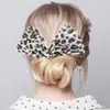Fashnzfab Leopard Patterned Deft Bun Maker Hairband In White