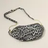 Fashnzfab Leopard Patterned Faux Leather Crossbody Bag In Multi