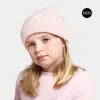 Fashnzfab Leopard Patterned Kids Beanie Hat In Purple