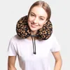 Fashnzfab Leopard Patterned Neck Travel Pillow In Multi