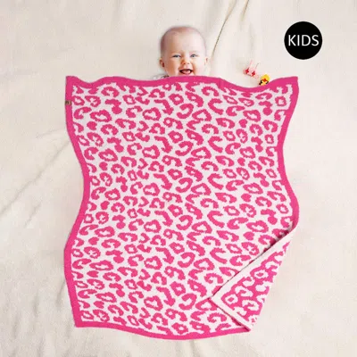 Fashnzfab Leopard Patterned Reversible Kids Throw Blanket