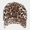 Fashnzfab Leopard Patterned Vintage Baseball Cap In Brown