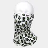 Fashnzfab Leopard Print Face Tube Mask / Scarf In Green