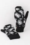 Fashnzfab Leopard Print Mittens In Multi