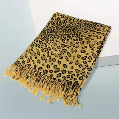 Fashnzfab Leopard Print Pashmina Scarf Shawl In Multi