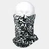 Fashnzfab Leopard Print Seamless Face Tube Mask / Scarf In Gray