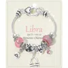 Fashnzfab Libra - Horoscope Symbol Zodiac Charm Beaded Bracelet Pink In Pink