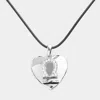 Fashnzfab Libra - Zodiac Heart Layered Pendant Necklace In Metallic