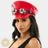 Fashnzfab Light Up Solid Fisherman Goggle Hat In Red