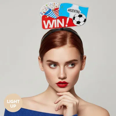 Fashnzfab Light Up Win Argentina Fifa World Cup Party Headband In Multi