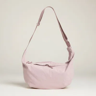 Fashnzfab Lightweight Solid Slouchy Sling Shoulder Crossbody Bag In Pink