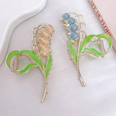 Fashnzfab Lily Flower Hair Clip In Multi