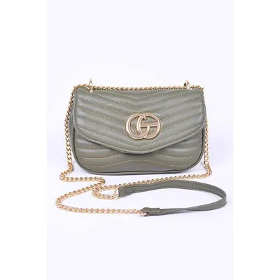 Fashnzfab Logo Quilted Shoulder Swing Bag