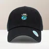 Fashnzfab Love Earth Embroidered Baseball Cap In Black
