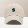 Fashnzfab Love Earth Embroidered Baseball Cap In Sand