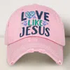Fashnzfab Love Like Jesus Vintage Baseball Cap In Pink