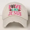 Fashnzfab Love Like Jesus Vintage Baseball Cap In Sand