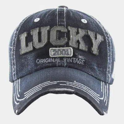 Fashnzfab Lucky 2001 Original Vintage Baseball Cap In Blue
