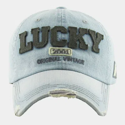 Fashnzfab Lucky 2001 Original Vintage Baseball Cap In Blue