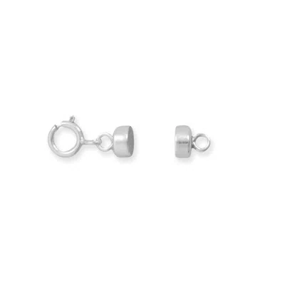 Fashnzfab Magnetic Converter Clasp With Spring Ring In Purple