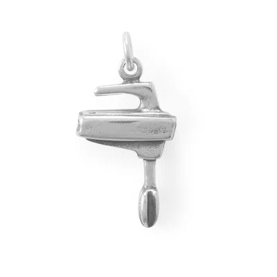 Fashnzfab Make It Sweet! Oxidized 3d Hand Mixer Charm In Pink