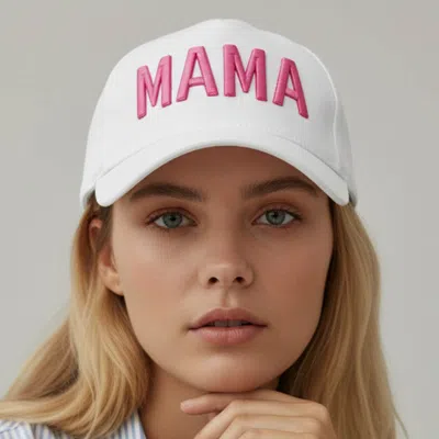 Fashnzfab Mama Embroidered Solid Baseball Cap In Multi
