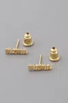 Fashnzfab Mama Stud Earrings In Silver