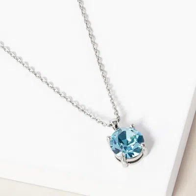 Fashnzfab March - Birthstone Pendant Necklace In Multi