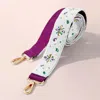 Fashnzfab Mardi Gras Stone Embellished Seed Beaded Bag Strap In Multi