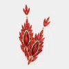 Fashnzfab Marquise Crystal Evening Earrings - Red In Red