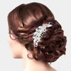 Fashnzfab Marquise Stone Accented Rhinestone Hair Comb In Metallic