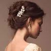 Fashnzfab Marquise Stone Accented Vine Hair Comb In Metallic