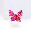 Fashnzfab Marquise Stone Cluster Butterfly Stretch Ring In Pink