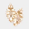 Fashnzfab Marquise Stone Cluster Teardrop Dangle Evening Earrings - Gold, Lt Col Topaz In Gold