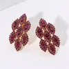 Fashnzfab Marquise Stone Embellished Clip On Earrings In Multi