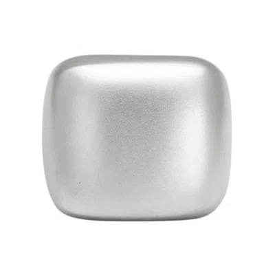 Fashnzfab Matte Rhodium Brass Ring With No Stone In Metallic