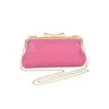 FASHNZFAB MESH RHINESTONE SOFT EVENING CLUTCH BAG