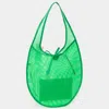 Fashnzfab Mesh Tote Bag In Green