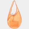Fashnzfab Mesh Tote Bag In Orange