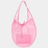 Fashnzfab Mesh Tote Bag In Pink