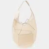 Fashnzfab Mesh Tote Bag In Sand