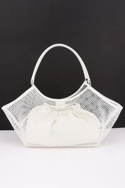 Fashnzfab Mesh Tote Bag With Removable Liner In Multi