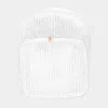 Fashnzfab Mesh Transparent Backpack Bag In White