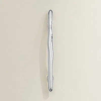 Fashnzfab Metal Bar Barrette In Silver