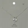 Fashnzfab Metal Bubble Cross Heart Pearl Pendant Necklace In Silver