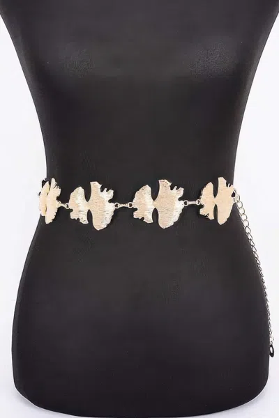 Fashnzfab Metal Chain Belt In Neutral