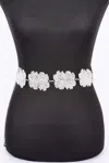 Fashnzfab Metal Chain Belt In Silver