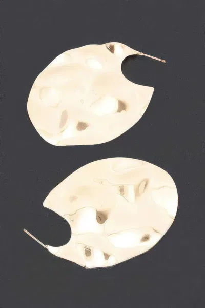 Fashnzfab Metal Earring In Gold